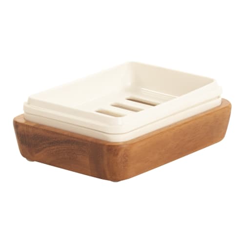 Wescon Wood Essentials Collection Soap Dish, Acacia